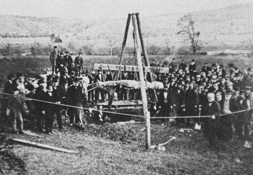 The Cardiff Giant is exhumed