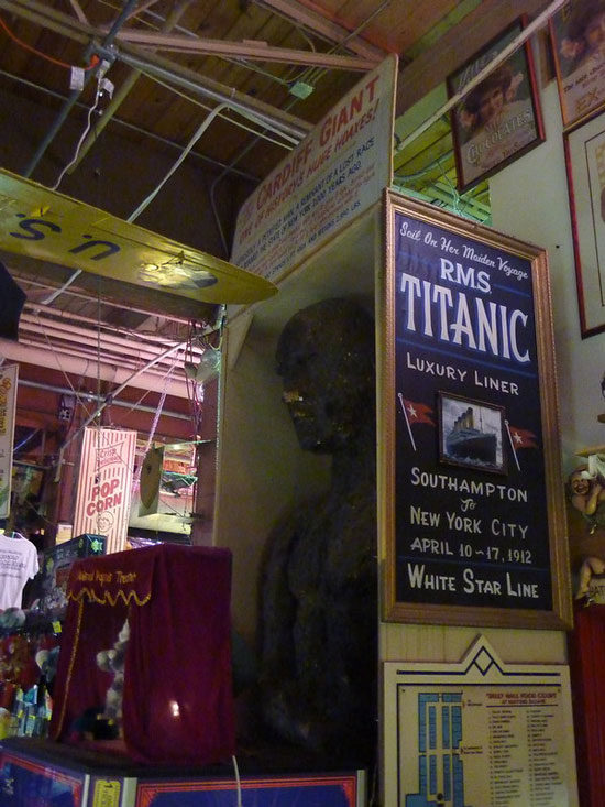 Barnum's replica of the Cardiff Giant in a Farmington museum