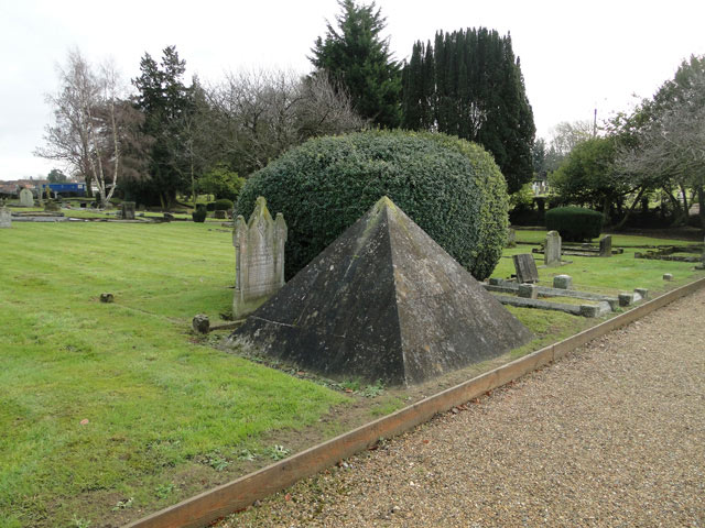 Pyramid tomb of Lawyer Brocke in Attleborough, Norfolk