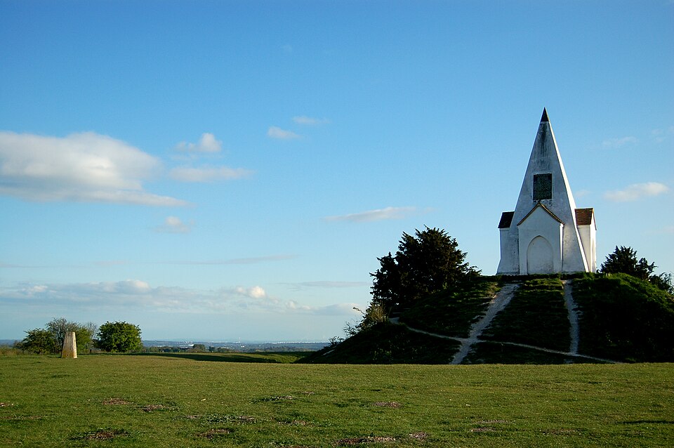 Pyramid on Farley Mount, Hampshire, which commemorates a horse
