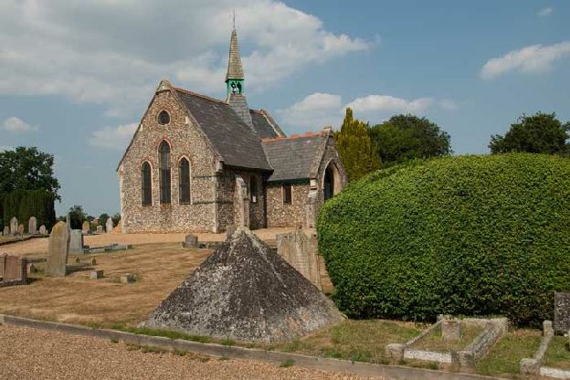 Lawyer Brooke's pyramid in Attleborough, Norfolk