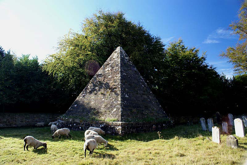 Mad Jack Fuller's pyramid tomb in Brightling Churchyard, Sussex