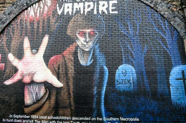Gorbals Vampire Mural Glasgow