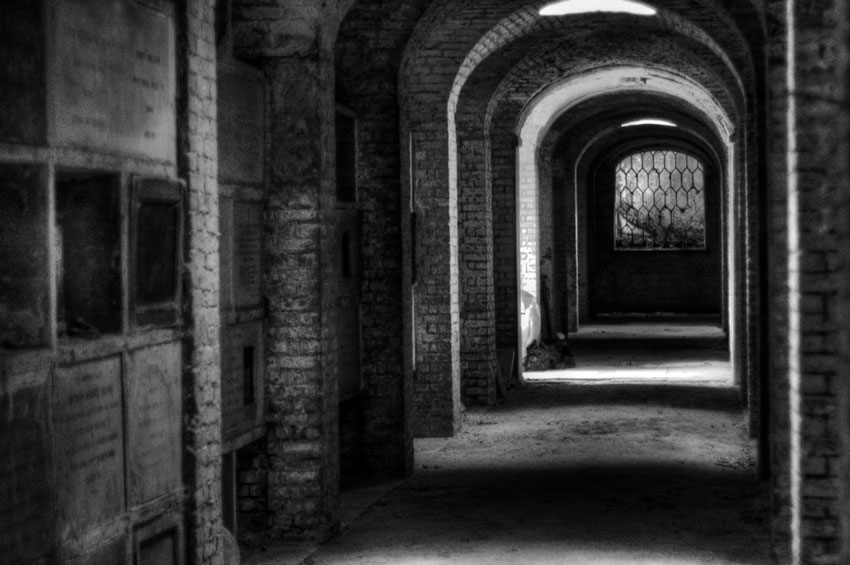 Some dilapidated catacombs in Highgate Cemetery