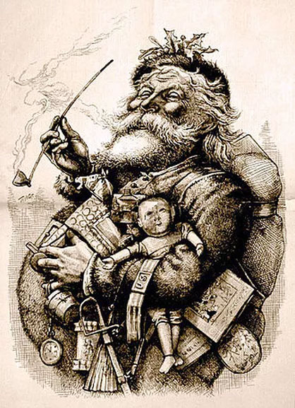 Santa Claus by Thomas Nast in 1881