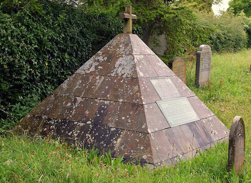 The pyramid tomb of Charles Piazzi Smyth in Sharow, Yorkshire