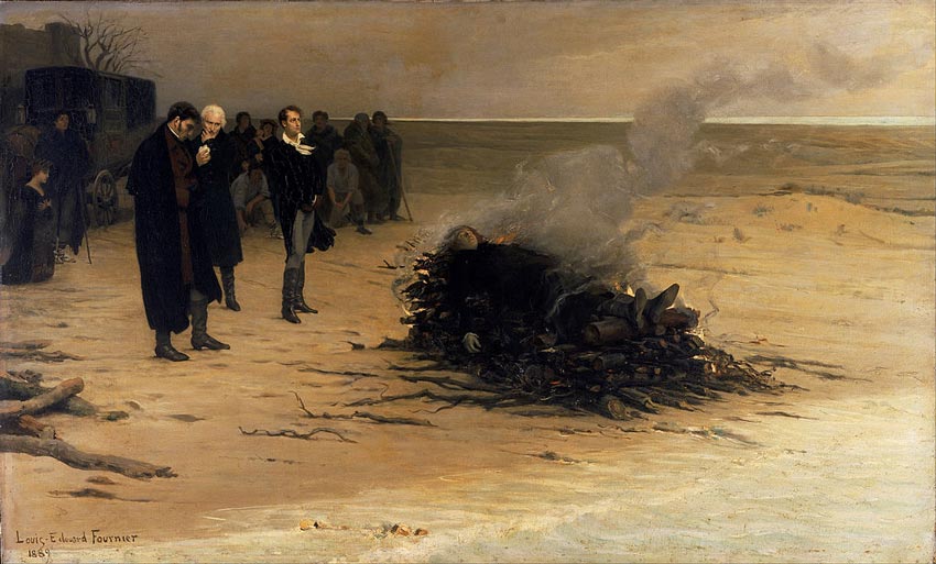Funeral of Percy Bysshe Shelley