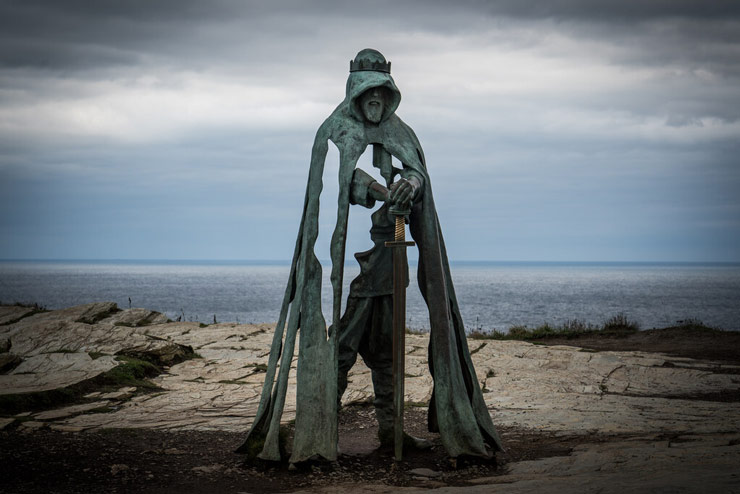 King Arthur Statue Tintagel Cornwall