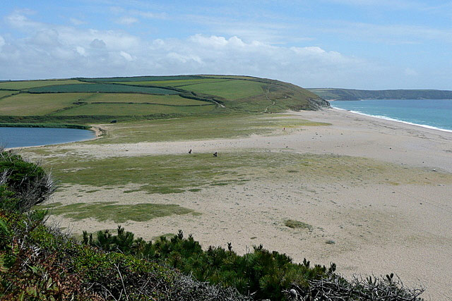 Loe Bar, in Cornwall