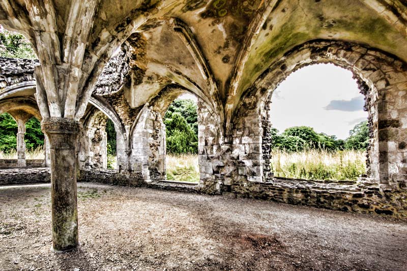 Waverley Abbey, Surrey, one of whose monks enlarged Mother Ludlam's Cave