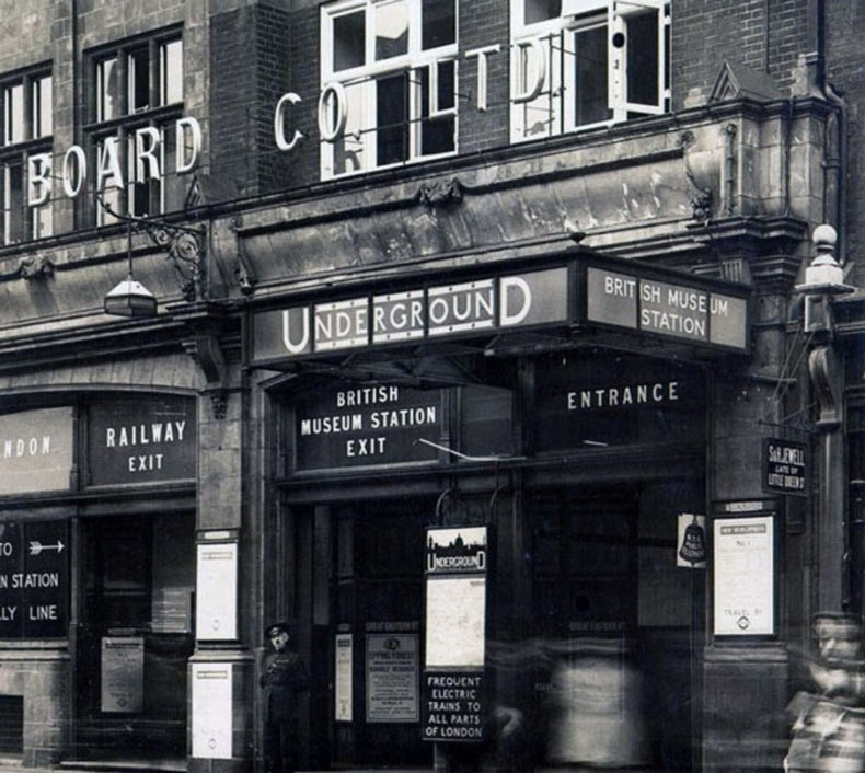 British Museum Underground Station - was this Tube stop haunted by the ghost of Amen-Ra?