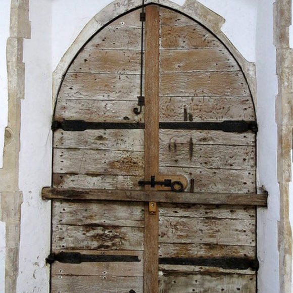 Burn marks on the door of Blythburgh Church, supposedly left by Black Shuck