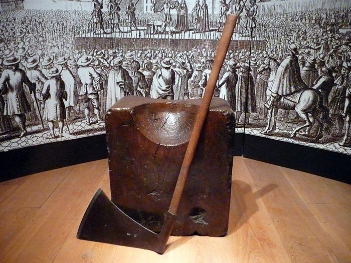 Executioner's block at the Tower of London