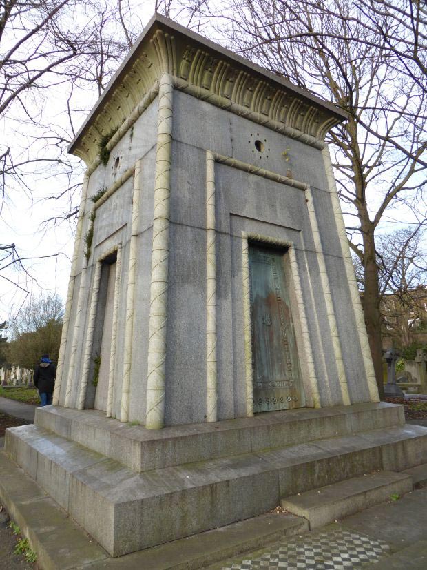 Courtoy tomb or Victorian time machine, Brompton Cemetery, London