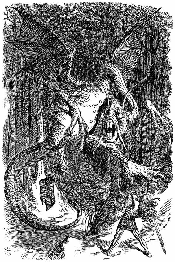Was Jabberwocky inspired by the dragon-slaying legends around the Sockburn Worm?