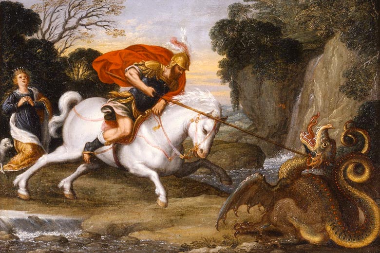 St George slays the dragon