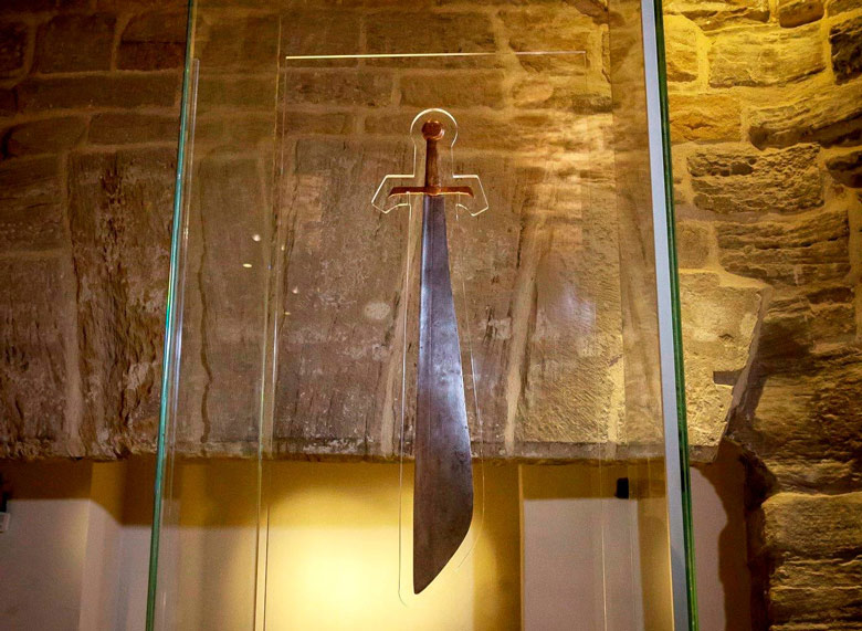 The Conyers Falchion in Durham Cathedral - did this sword slay the Sockburn Worm?