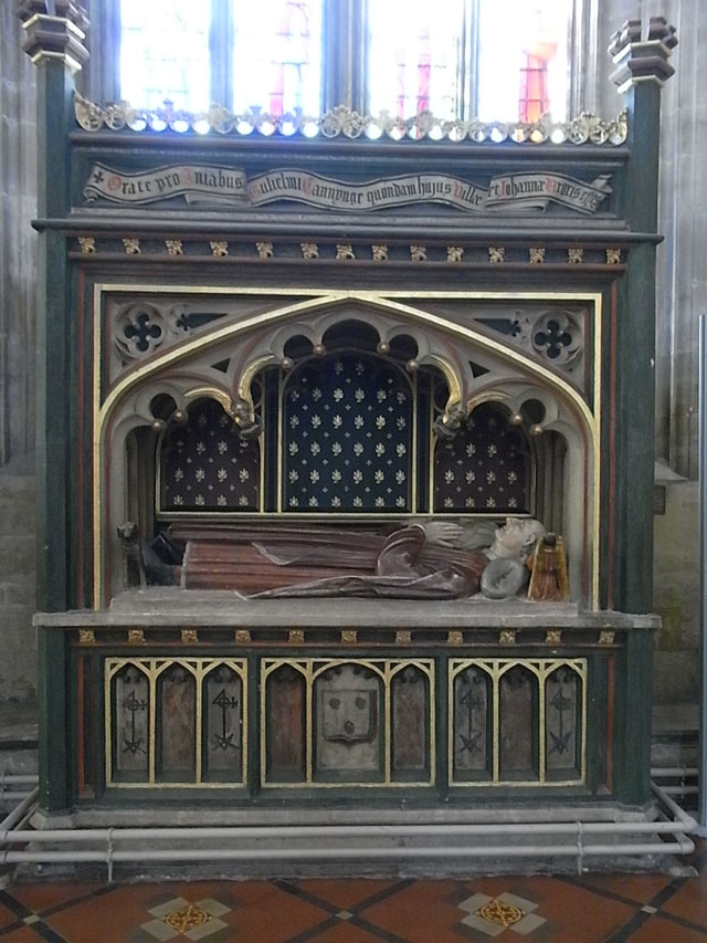 Tomb of Thomas Chatterton's hero William Canynges