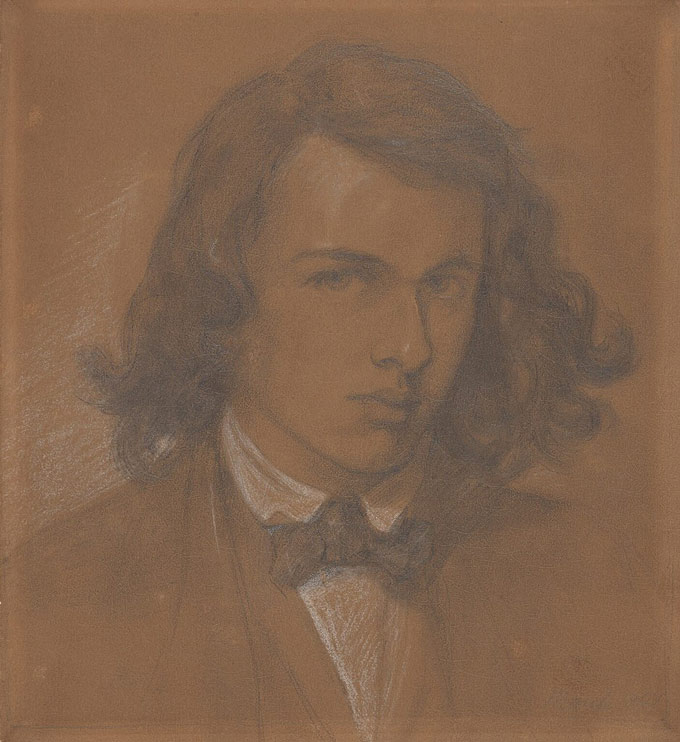 A self-portrait of Dante Gabriel Rossetti, 1847