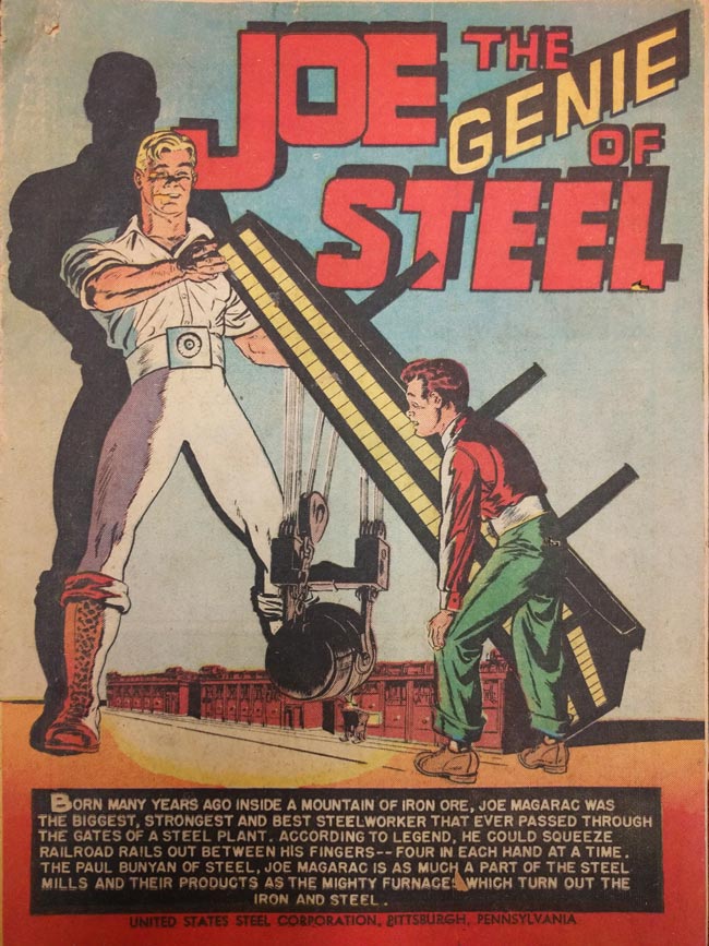 Joe Magarac in the comic Joe the Genie of Steel