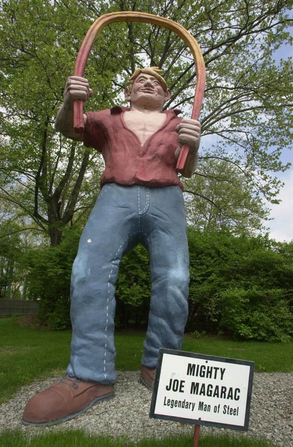 Joe Magarac statue at Pittsburgh's Kennywood Park