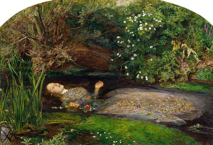 Lizzie Siddal as Ophelia