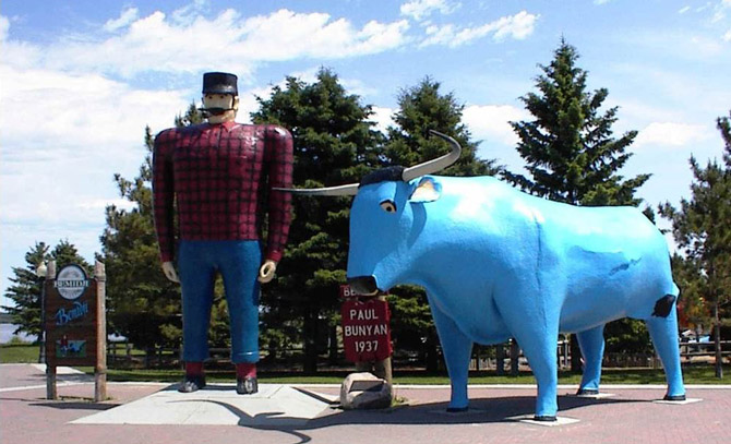 Paul Bunyan - lumberjack hero of American fakelore