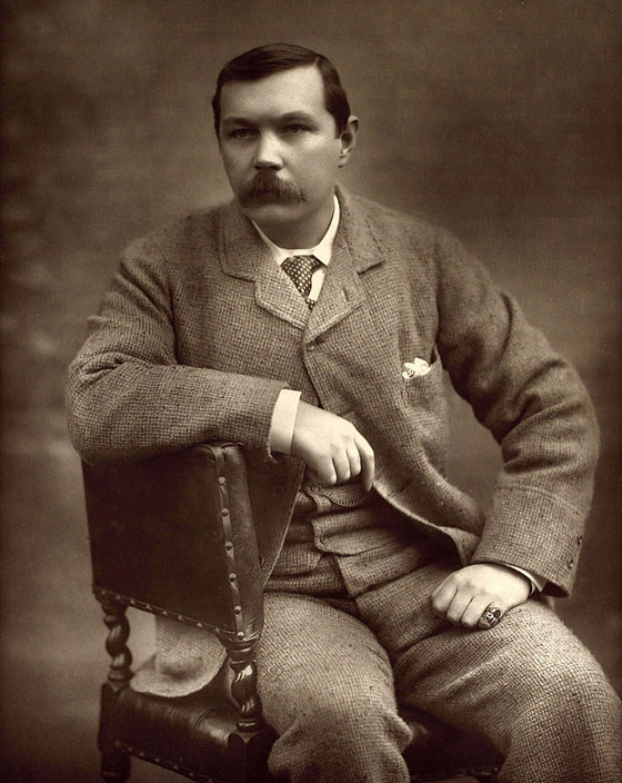 Sir Arthur Conan Doyle in 1893 - a believer in the curse of the British Museum's Unlucky Mummy