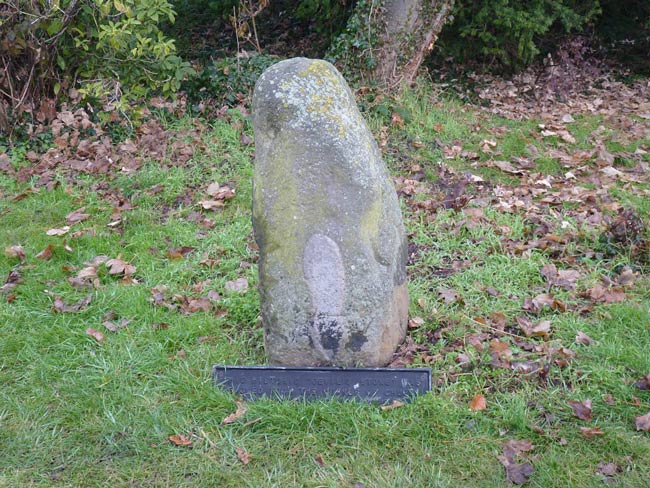 The Devil's Footprint, Newington Churchyard, Kent, England, Britain