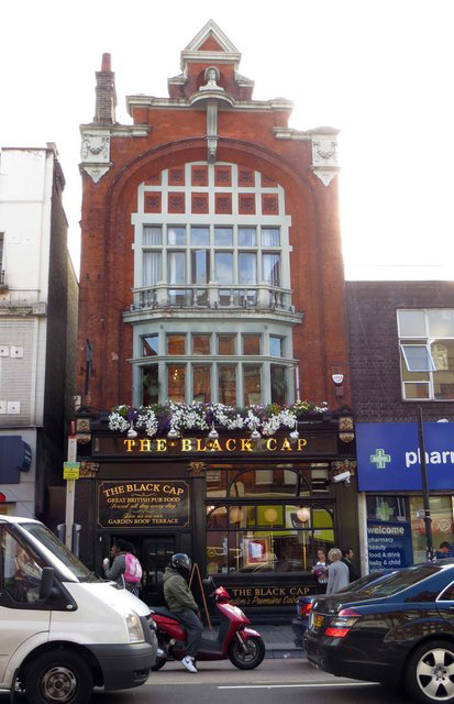 The Black Cap pub in Camden, a descendant of the Mother Black Cap