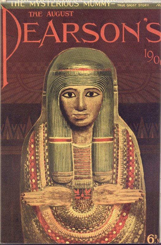 Pearson's Magazine, featuring the curse of the Unlucky Mummy, in 1909