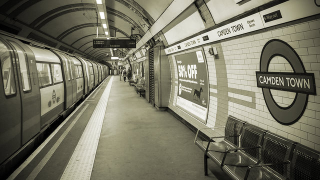 Camden Town Tube Station, alleged site of a witch's cottage