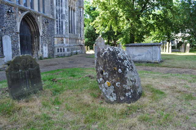 Druid's Stone, Bungay Churchyard, Suffolk
