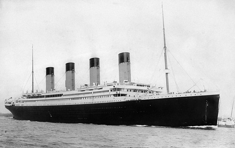 The Titanic setting out from Southampton - did the Unlucky Mummy's curse sink the ship?