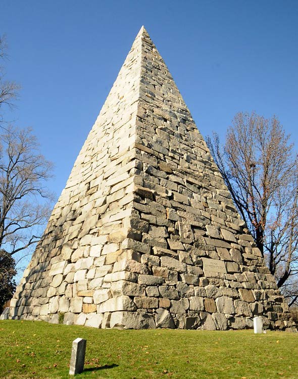 Pyramid commemorating the Confederate dead in Hollywood Cemetery, Richmond, Virginia