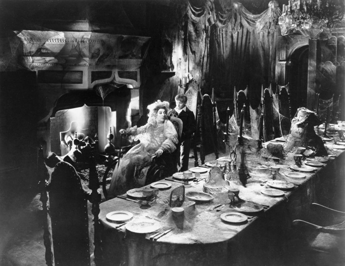 Miss Havisham's wedding banquet in Charles Dickens's Great Expectations