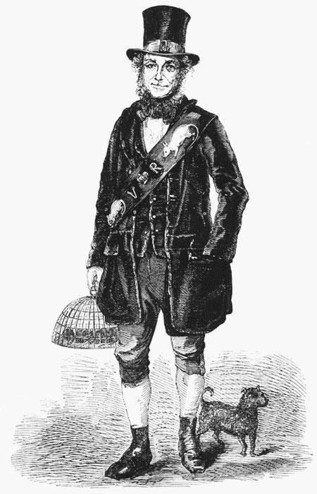 The rat catcher Jack Black, depicted in Henry Mayhew's London Labour and the London Poor